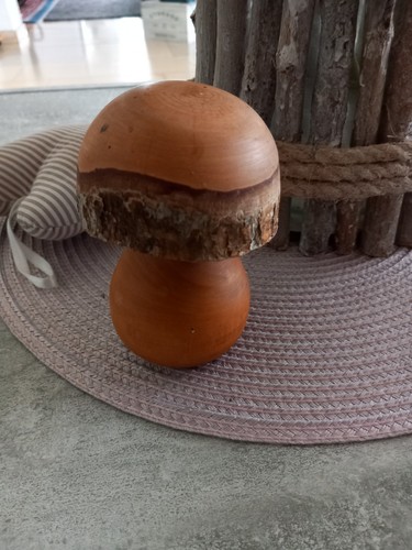 Stopfpilz aus holz natur - stopfpilz,