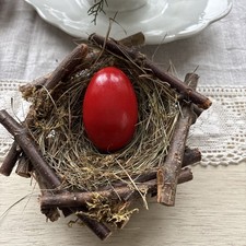 Altes Stopfei Rot Holz aus
