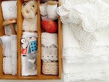 Konvolut Alte Spitze Stopfei