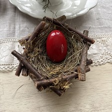 Altes Stopfei Rot Holz aus